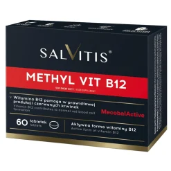 Salvitis Methyl Vit B12 (Metylo witamina B12), tabletki powlekane, 60 szt.