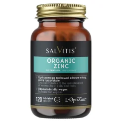 Salvitis Organic Zinc (Cynk organiczny), tabletki powlekane, 120 szt.