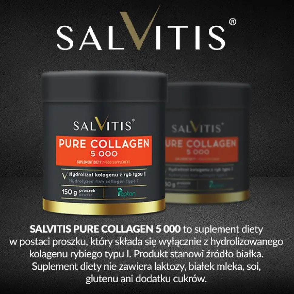 Salvitis Pure Collagen 5 000, proszek, 150 g