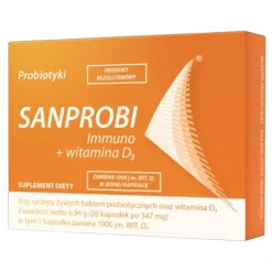 Sanprobi Immuno + witamina D3, kapsułki, 20 szt.