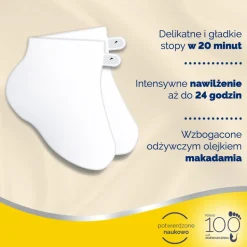Scholl PediMask, Nawilżająca maska z olejkiem makadamia, 1 para (skarpetki)