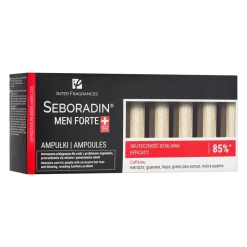 Seboradin Men Ampułki Forte, przeciw wypadaniu włosów, 14 ampułek x 5,5 ml