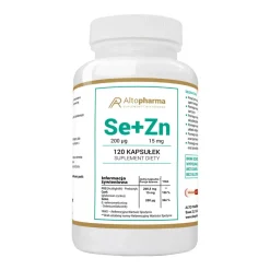 Selen 200 µg + Cynk 15 mg + Prebiotyk, kapsułki twarde, 120 szt.