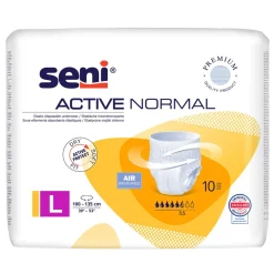 Seni Active Normal, elastyczne majtki chłonne, rozmiar L, 10 szt.
