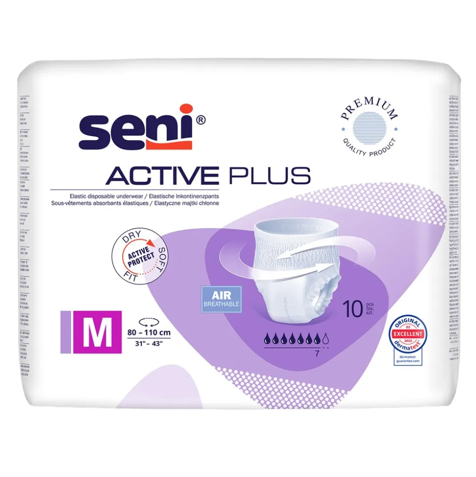 Seni Active Plus, majtki chłonne, rozmiar M, 10 szt.