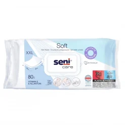 Seni Care Soft, chusteczki pielęgnacyjne, 80 szt.