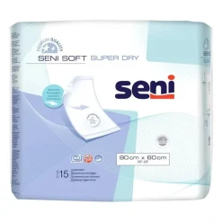Seni Soft Super Dry, podkłady higieniczne, 90 cm x 60 cm, 15 szt.