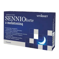 Sennio forte z melatoniną, kapsułki twarde, 30 szt.