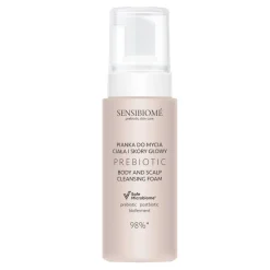 Sensibiome Prebiotic Skin Care, pianka do mycia ciała i skóry głowy, 150 ml