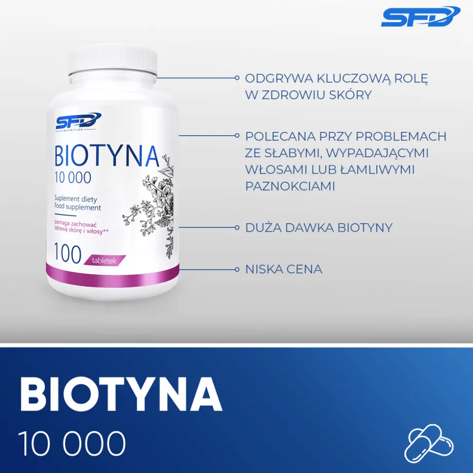 SFD Biotyna 10 000, tabletki, 100 szt.