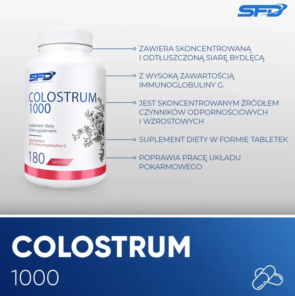 SFD Colostrum 1000, tabletki, 180 szt.