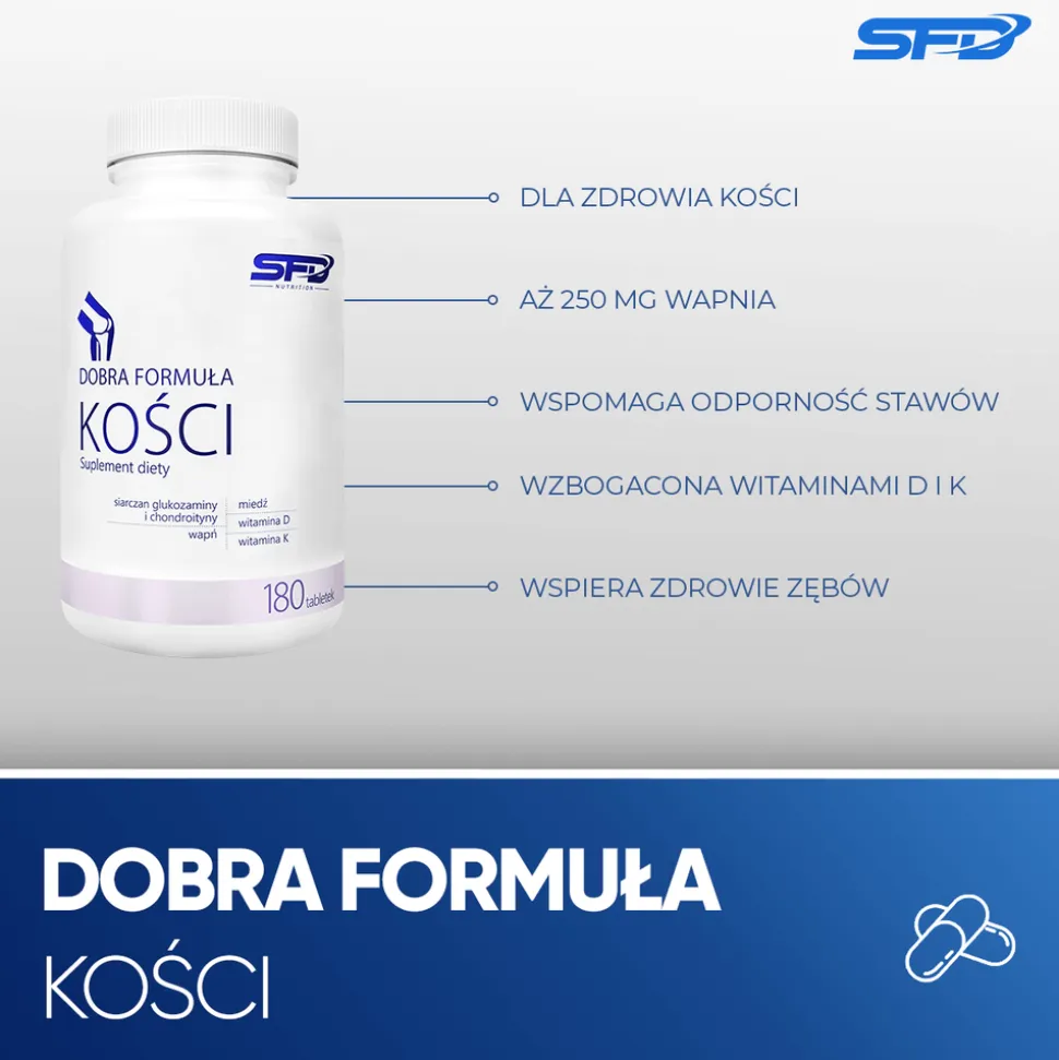 SFD Dobra Formuła Kości, tabletki, 180 szt.