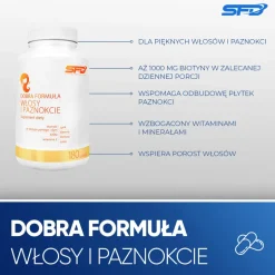 SFD Dobra Formuła Włosy i paznokcie, tabletki, 180 szt.