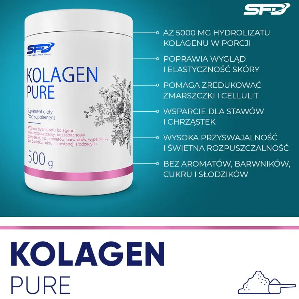 SFD Kolagen Pure, proszek, 500 g