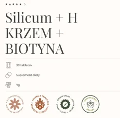 Silicum + H (Krzem+Biotyna), tabletki, 30 szt.
