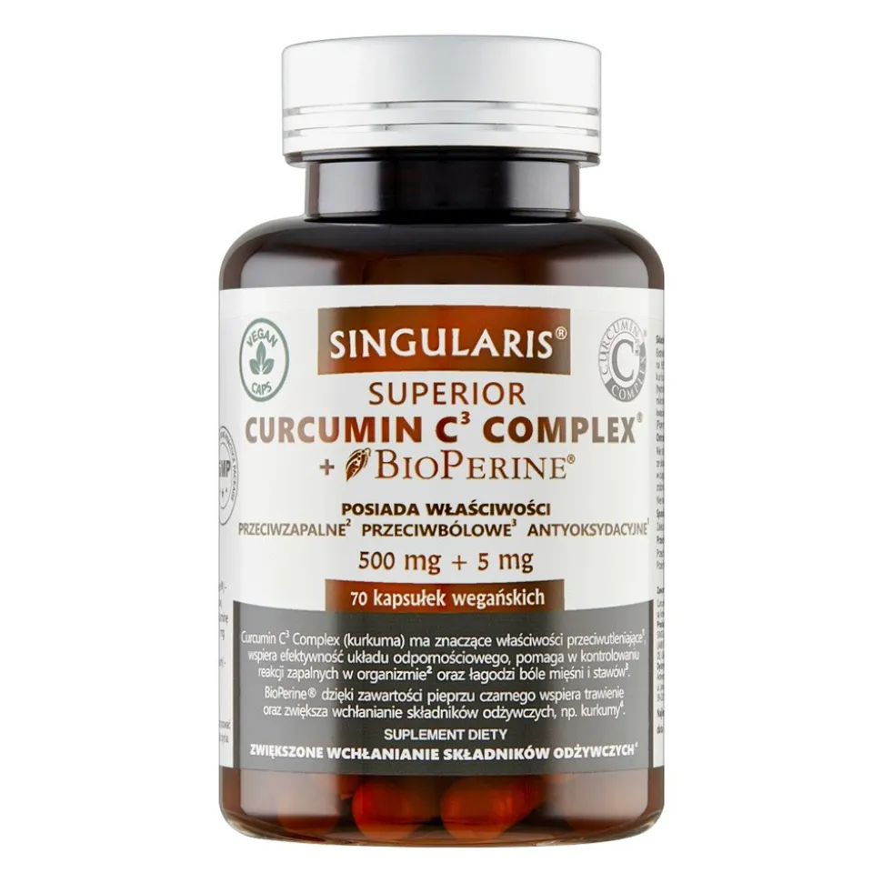 Singularis Curcumin C3 Complex + Bioperine Superior, kapsułki, 70 szt.