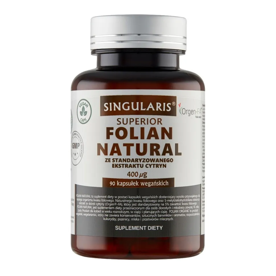 Singularis Folian Natural, kapsułki, 90 szt.