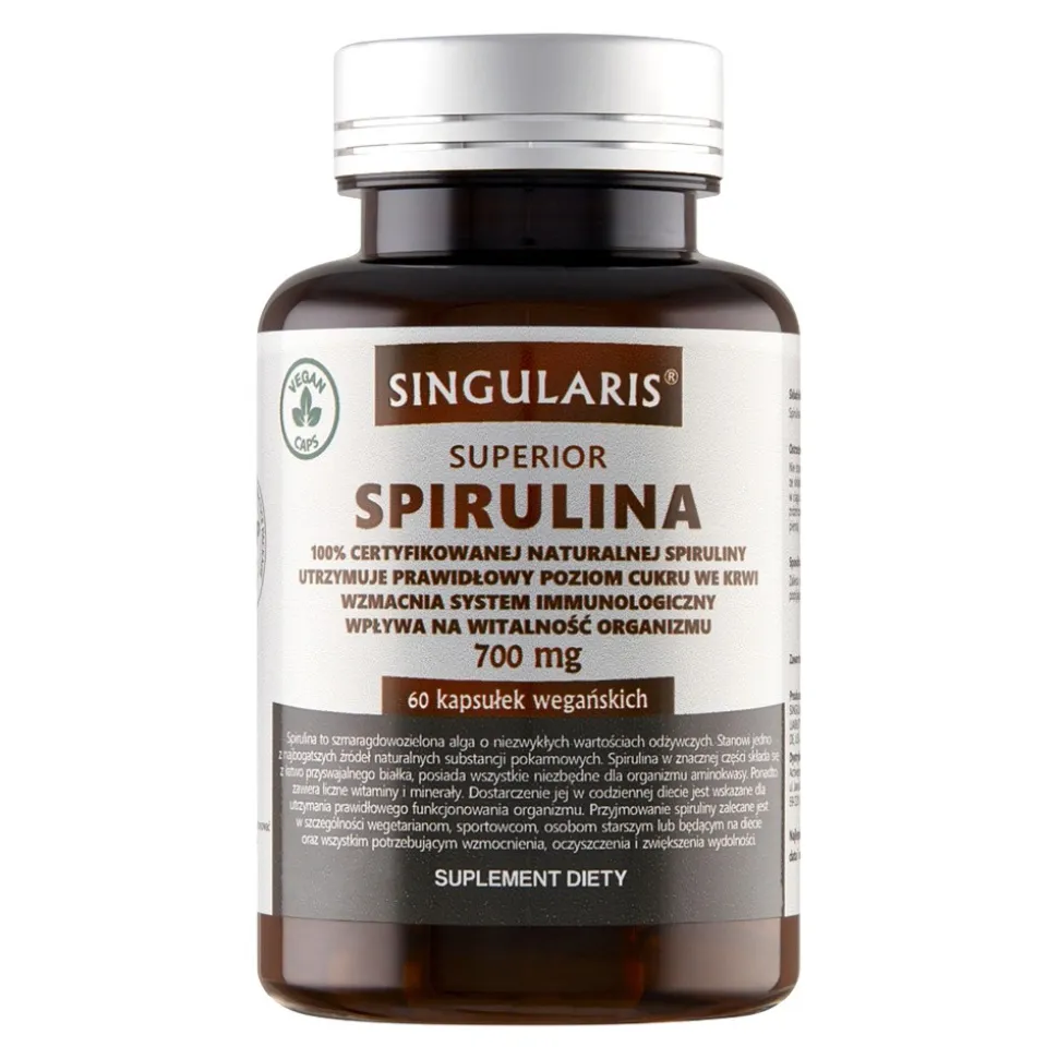Singularis Spirulina 700 mg, kapsułki, 60 szt.