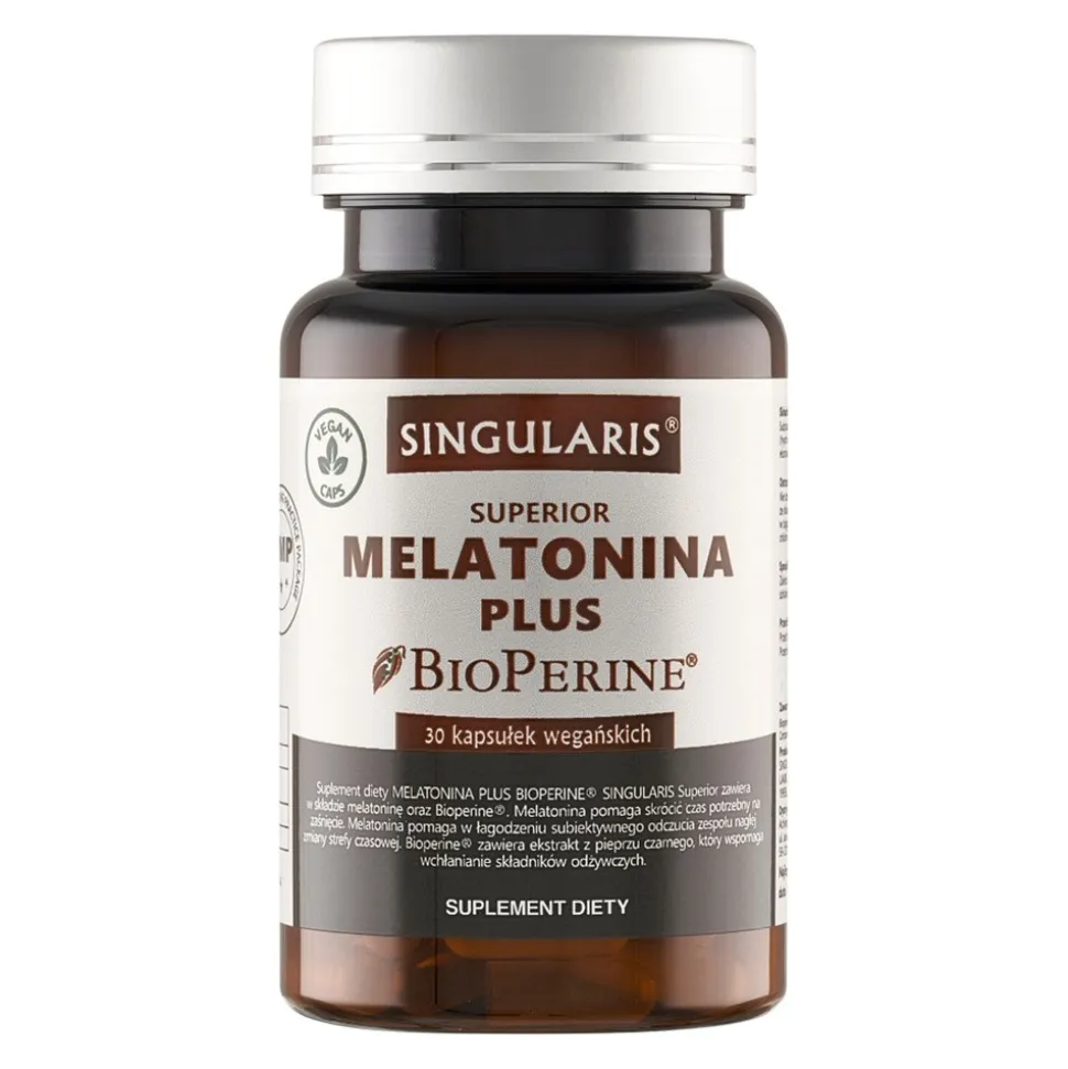 Singularis Superior Melatonina Plus BioPerine, kapsułki, 30 szt.