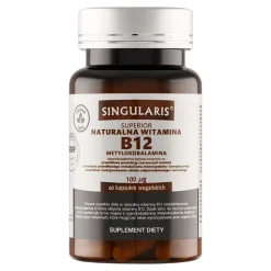 Singularis Superior Naturalna Witamina B12 Metylokobalamina, kapsułki, 60 szt.