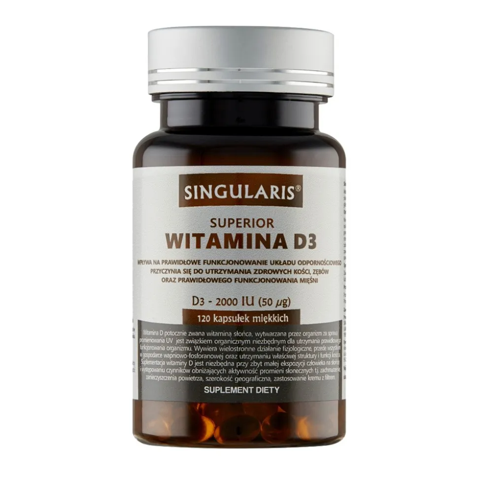 Singularis Witamina D3 2000 IU (50 µg), kapsułki miękkie, 120 szt.