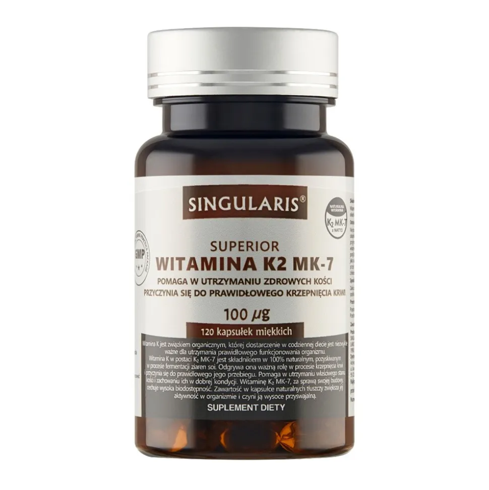 Singularis Witamina K2 MK-7 (100 mcg), kapsułki miękkie, 120 szt.