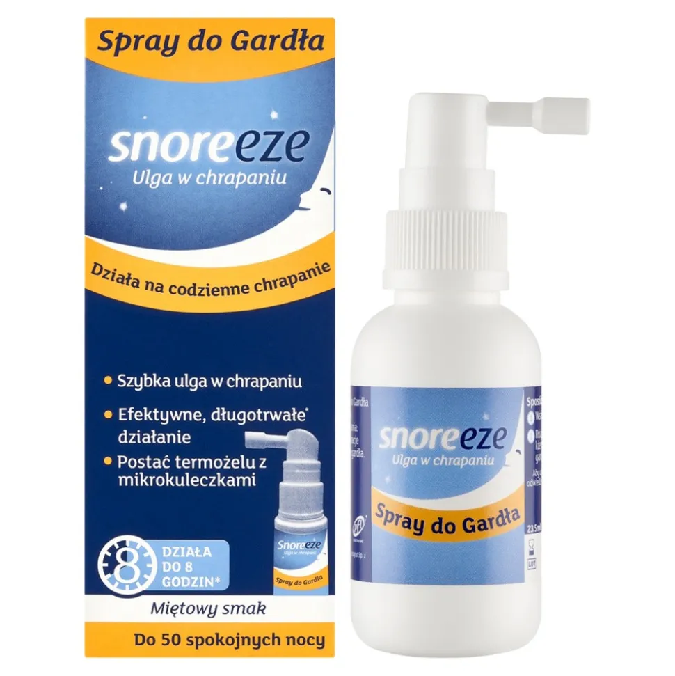 Snoreeze, spray do gardła przeciw chrapaniu, 23,5 ml