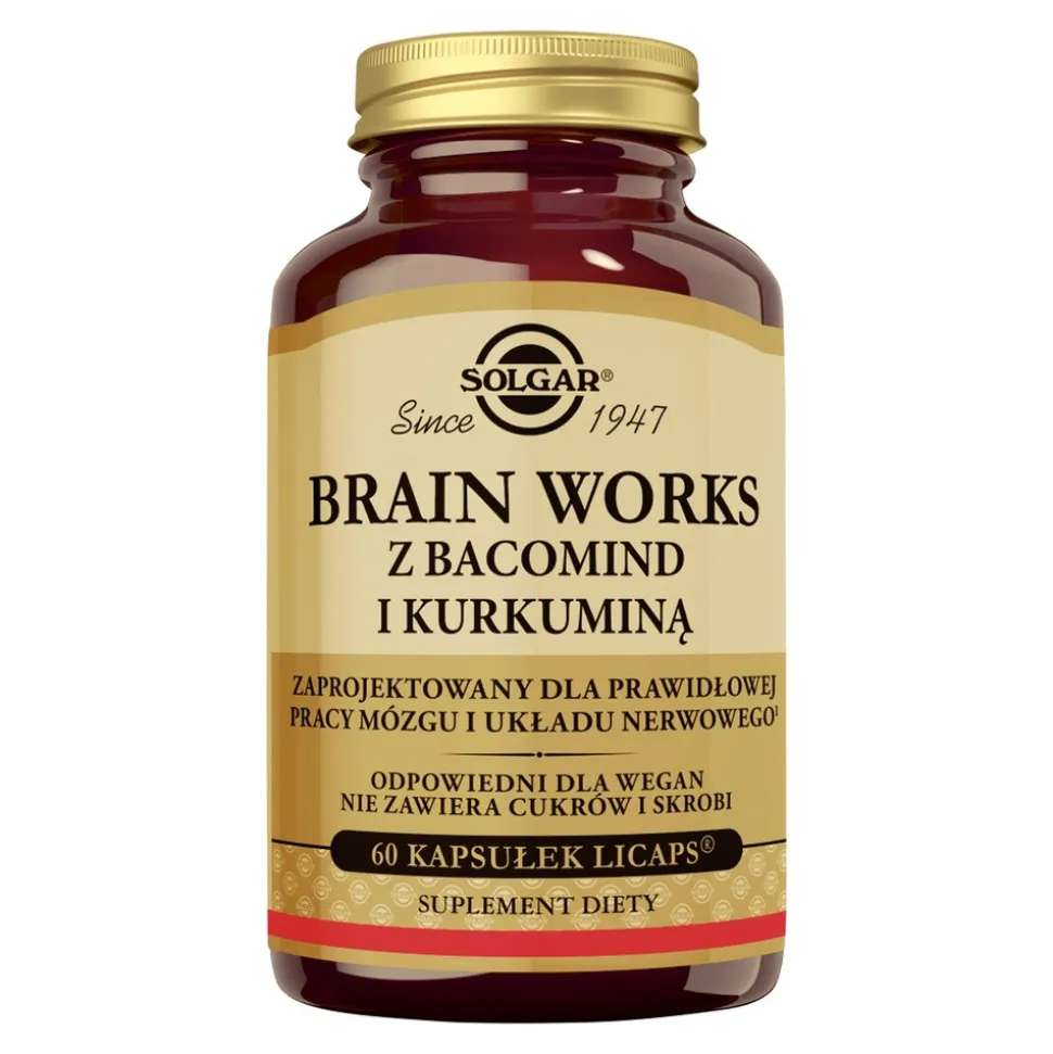 Solgar Brain Works, kapsułki, 60 szt.