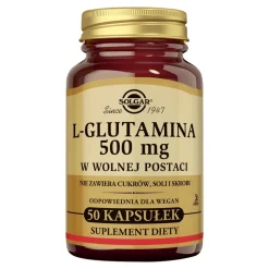 Solgar L-Glutamina 500 mg, kapsułki, 50 szt.