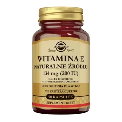 Solgar Naturalna Witamina E, 134 mg, kapsułki, 50 szt.
