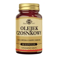 Solgar Olejek czosnkowy, kapsułki, 100 szt.