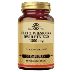 Solgar Olej z wiesiołka dwuletniego 1300 mg, kapsułki, 30 szt.