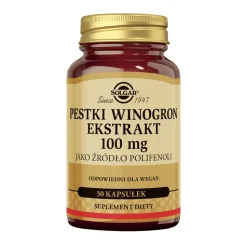 Solgar Pestki Winogron Ekstrakt 100 mg, kapsułki, 30 szt.