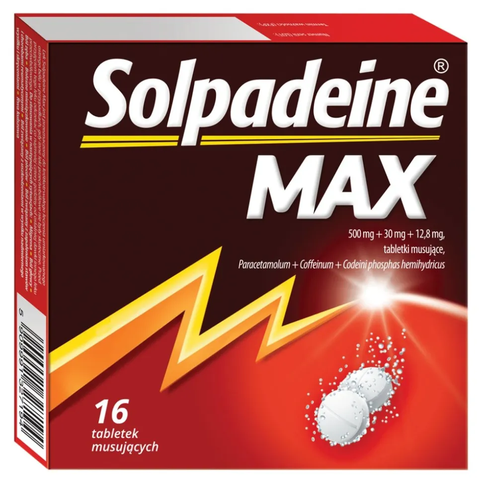 Solpadeine Max, tabletki musujące, 16 szt.