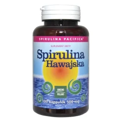 Spirulina Hawajska, 500 mg, kapsułki, 100 szt.