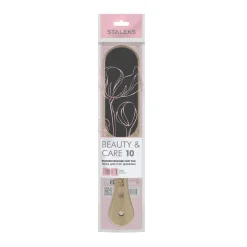 Staleks Beauty & Care 10 Type 1, drewniana, dwustronna tarka do stóp, 100/180 grit, 1 szt.