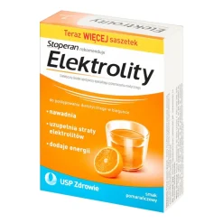 Stoperan, Elektrolity, proszek, smak pomarańczowy, 7 saszetek