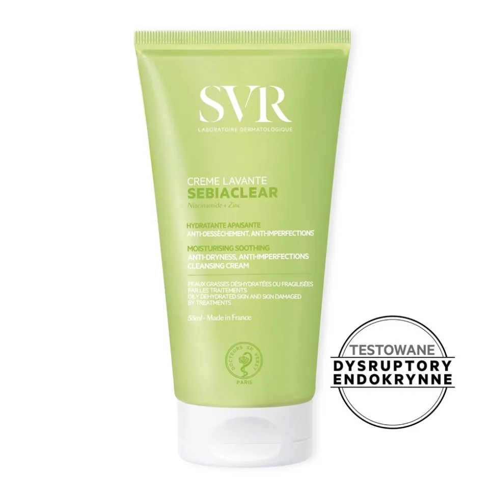 SVR Sebiaclear, nawilżający krem do mycia, 200 ml