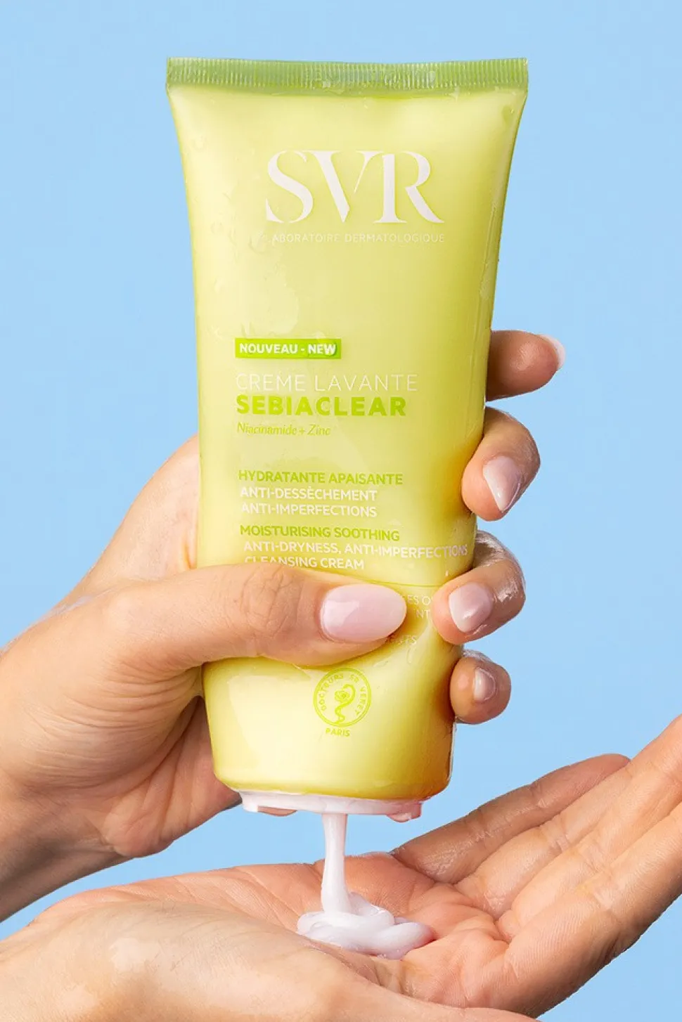 SVR Sebiaclear, nawilżający krem do mycia, 200 ml