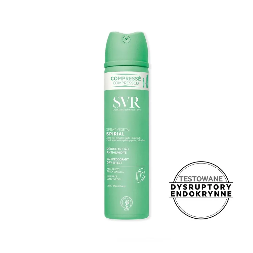 SVR Spirial Vegetal, dezodorant w sprayu 24h, 75 ml