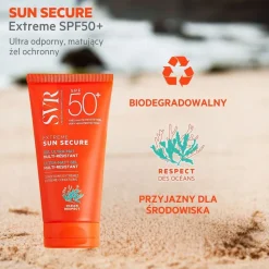 SVR Sun Secure Extreme, ultra matujący żel ochronny, SPF50+, 50 ml