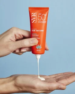 SVR Sun Secure Fluide, lekki krem ochronny SPF 50+, 50 ml