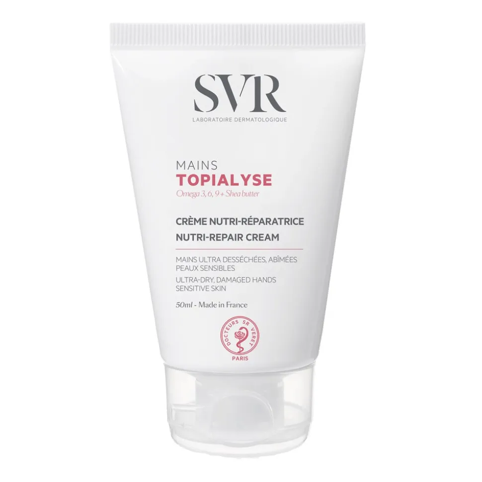 SVR Topialyse Mains, odżywczo-regenerujący krem do rąk, 50 ml