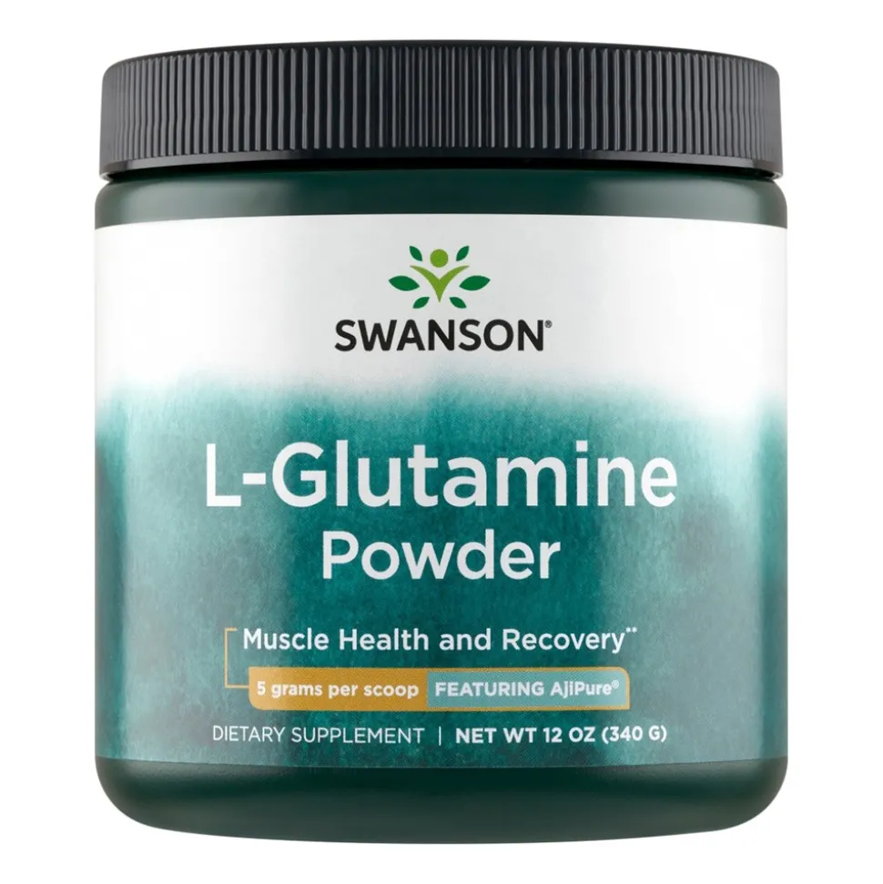 Swanson AjiPure L-glutamina, proszek, 340 g