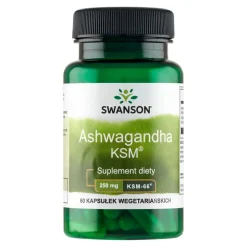 Swanson Ashwagandha KSM-66 ekstrakt, kapsułki, 60 szt.