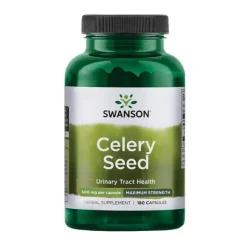 Swanson Celery Seed (Seler) Maximum Strength, kapsułki, 180 szt.