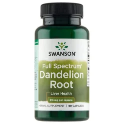 Swanson Dandelion Root (Mniszek lekarski), 515 mg, kapsułki, 60 szt.