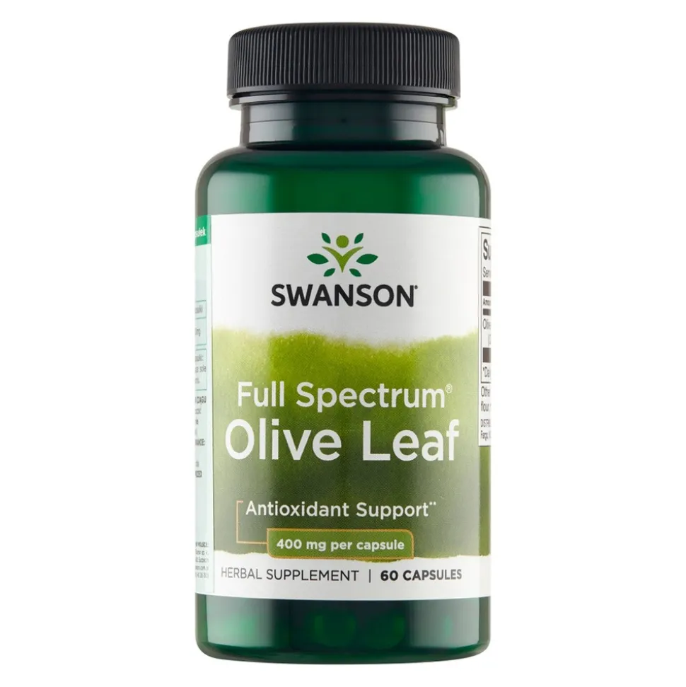 Swanson Full Spectrum Olive Leaf, kapsułki, 60 szt.