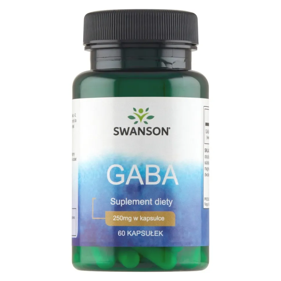 Swanson GABA, 250 mg, kapsułki, 60 szt.