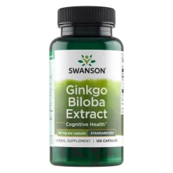 Swanson Ginkgo Biloba ekstrakt, kapsułki, 120 szt.